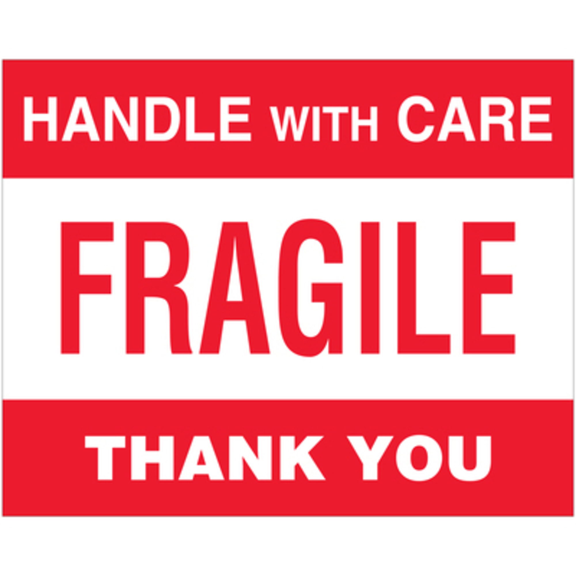 8 x 10in. - "Frag - Handl With Care" Label 250/CS, Model# DL1637